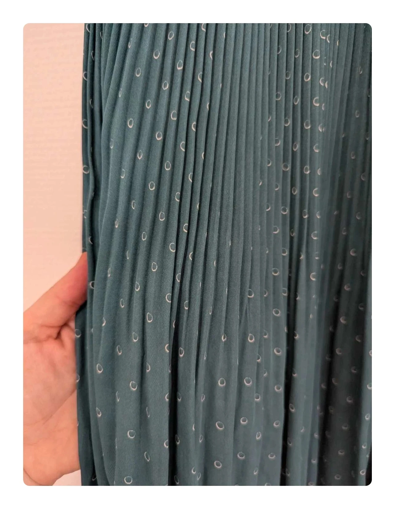 Magnífica falda plisada verde pato Comptoir des Cotonniers - Talla S – photo 4